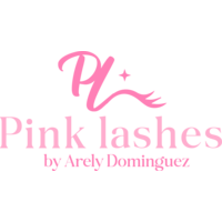 Pink lashes by Arely Domínguez logo