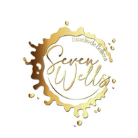 Seven wells estudio de belleza y barberia logo