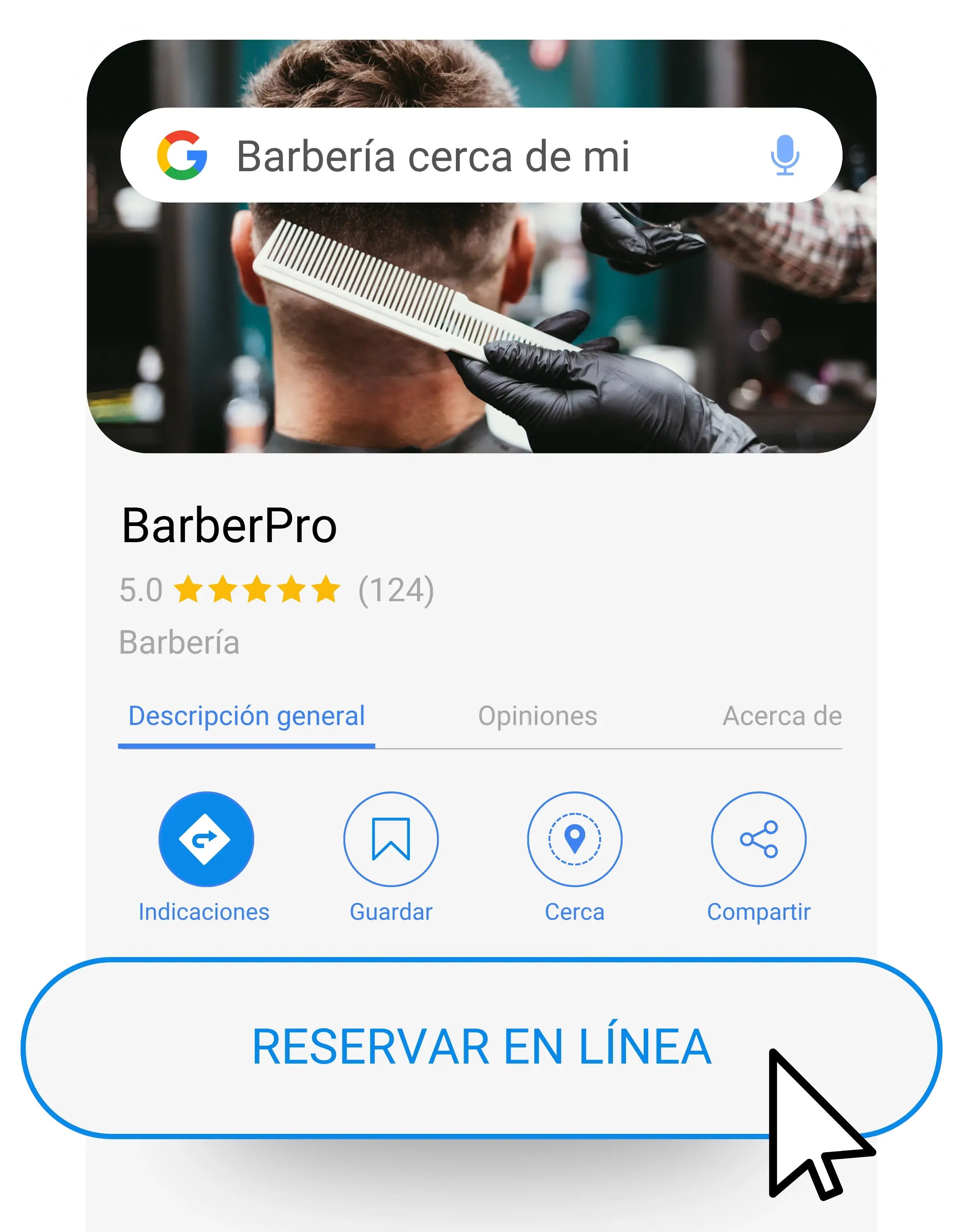 Punto de venta para barberías