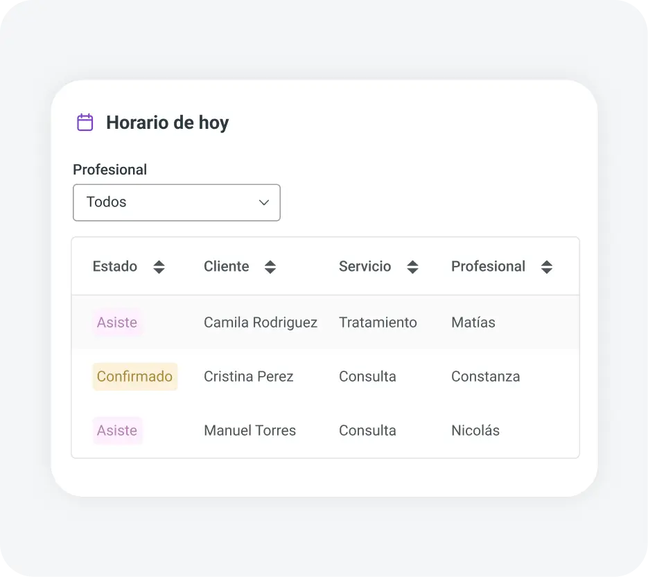 sistema de gestión de clientes